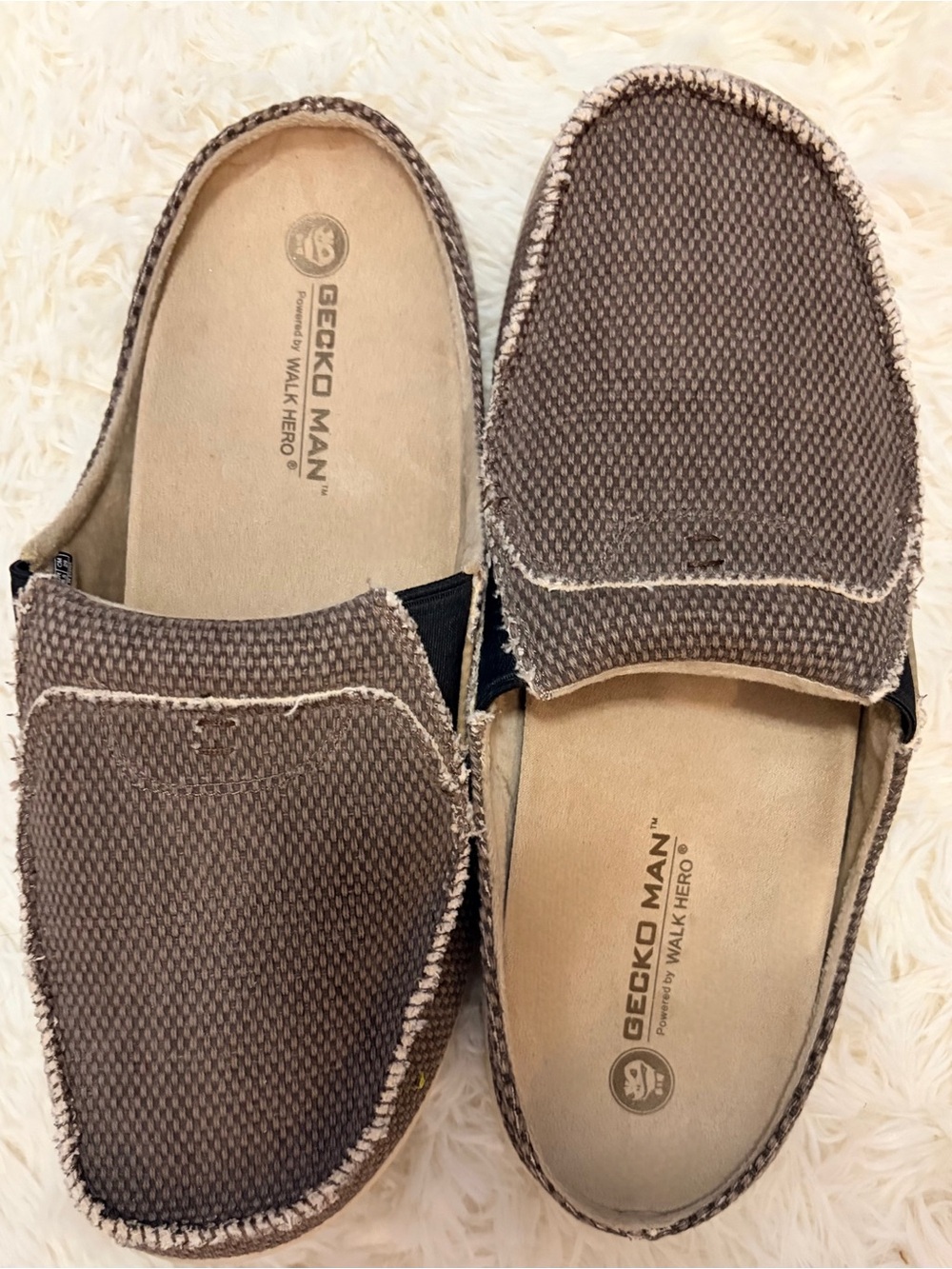 Gecko Man Men's Brown Slip-On Casual Loafers